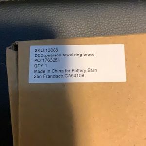 Bathroom towel rings